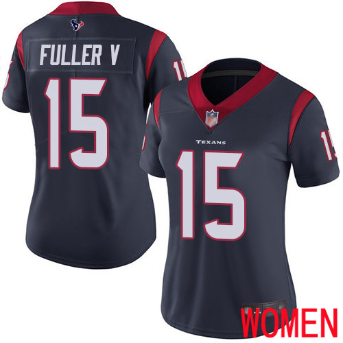 Houston Texans Limited Navy Blue Women Will Fuller V Home Jersey NFL Football #15 Vapor Untouchable->houston texans->NFL Jersey